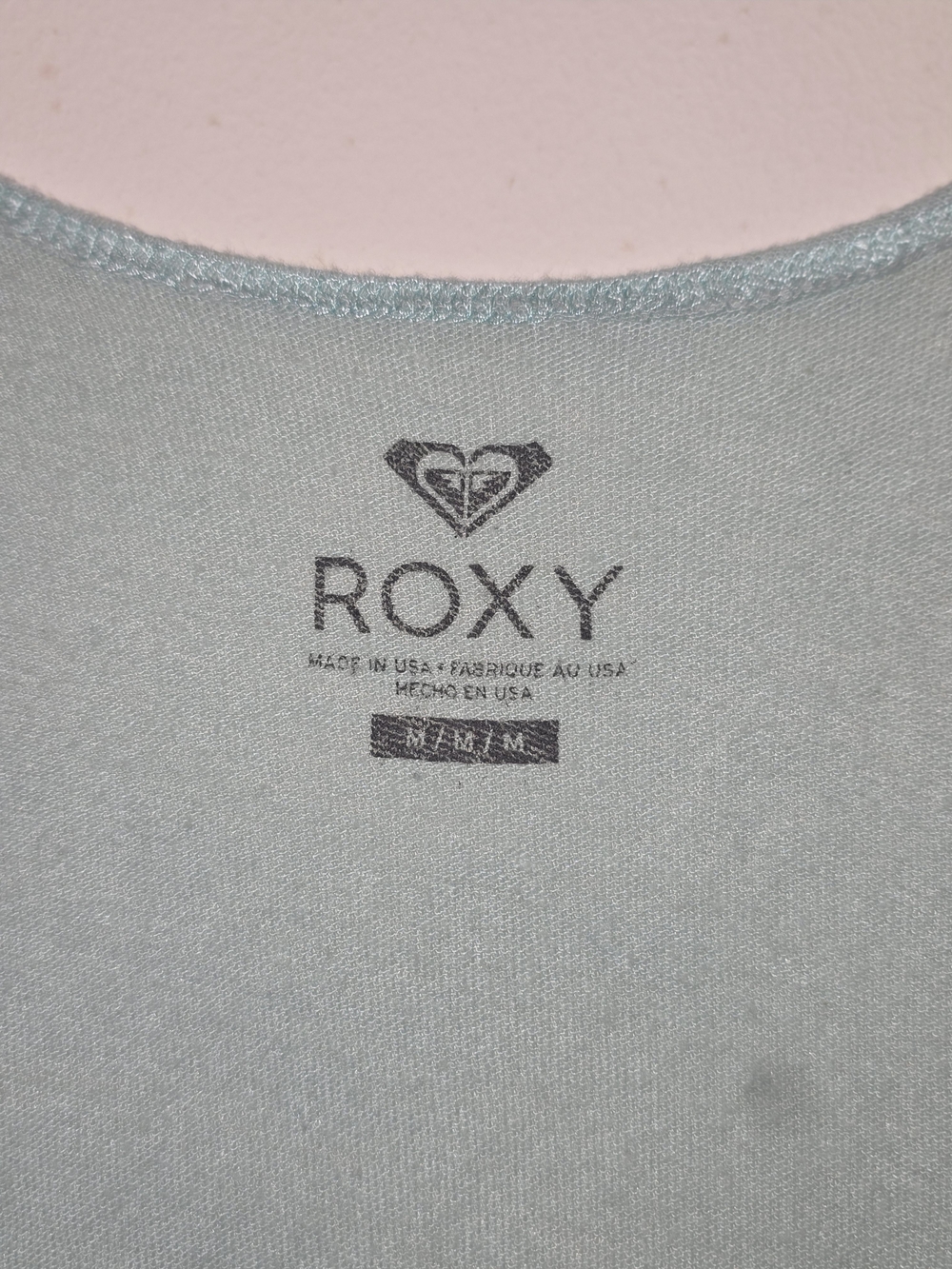 Roxy Light Blue Racerback Tank with Sunset Script - Picture 2 of 3